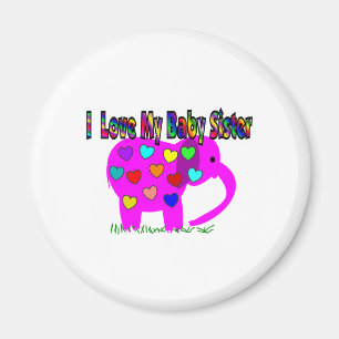 I Liebe meine Baby-Schwester Magnet