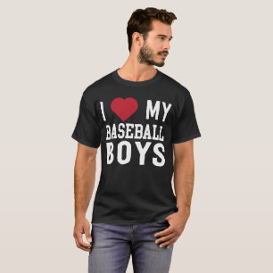 I Liebe meine Baseball-Jungen T-Shirt