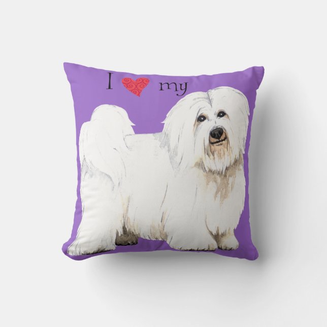 I Liebe meine Baumwolle de Tulear Kissen (Vorderseite)