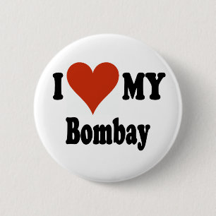 I Liebe meine Bombay-Katzen-Waren Button