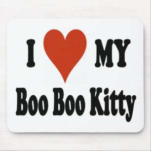 I Liebe meine BooBookitty-Waren Mousepad