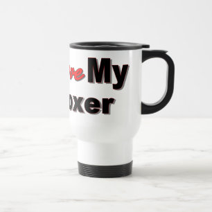 I Liebe meine Boxer-Hundewaren Reisebecher
