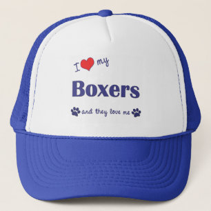 I Liebe meine Boxer (viele Hunde) Truckerkappe