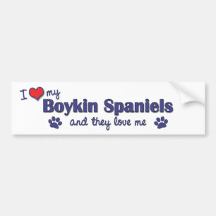 I Liebe meine Boykin Spaniels (mehrfache Hunde) Autoaufkleber