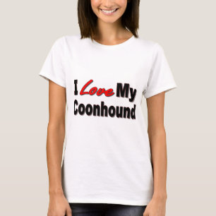 I Liebe meine Coonhound-Hundegeschenke und -kleid T-Shirt