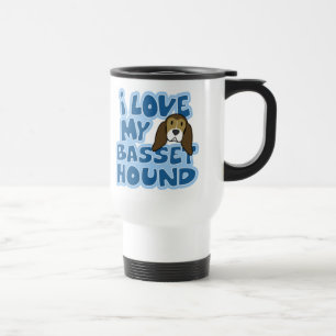 I Liebe meine Dachshund-Jagdhund-Reise-Tasse Reisebecher