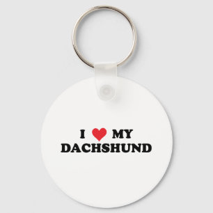 I Liebe meine Dackel Schlüsselanhänger