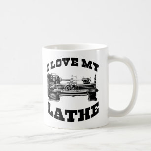 I Liebe meine Drehbank (wie in der kubanischen Wut Kaffeetasse