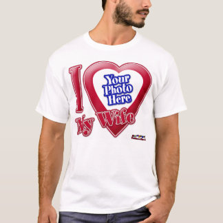 I Liebe Meine Ehefrau - Foto T-Shirt