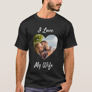 I Liebe Meine Ehefrau Herz Custom Personalisiert F T-Shirt