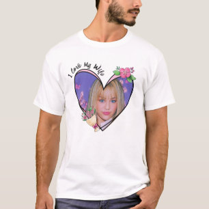 I Liebe Meine Ehefrau Herz Foto T - Shirt