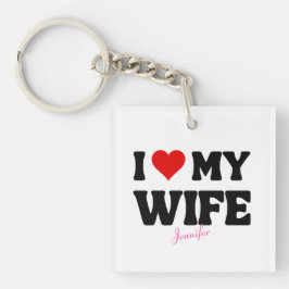 I Liebe Meine Ehefrau Herz Romantischer Individuel Schlüsselanhänger