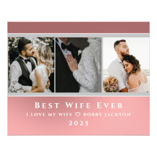 I Liebe Meine Ehefrau Personalisiert 3 Fotos Fotodruck