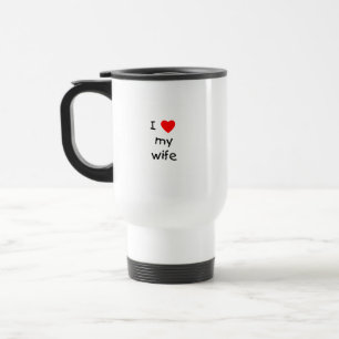I Liebe meine Ehefrau Reisebecher