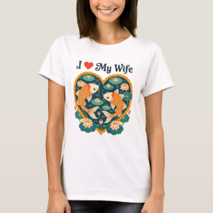 I Liebe meine Ehefrau Shirt mit Bild - Ich ❤️ MEIN