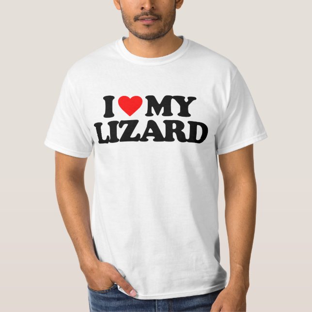 I LIEBE MEINE EIDECHSE T-Shirt (Vorderseite)