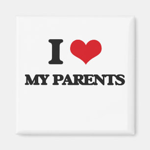 I Liebe meine Eltern Magnet