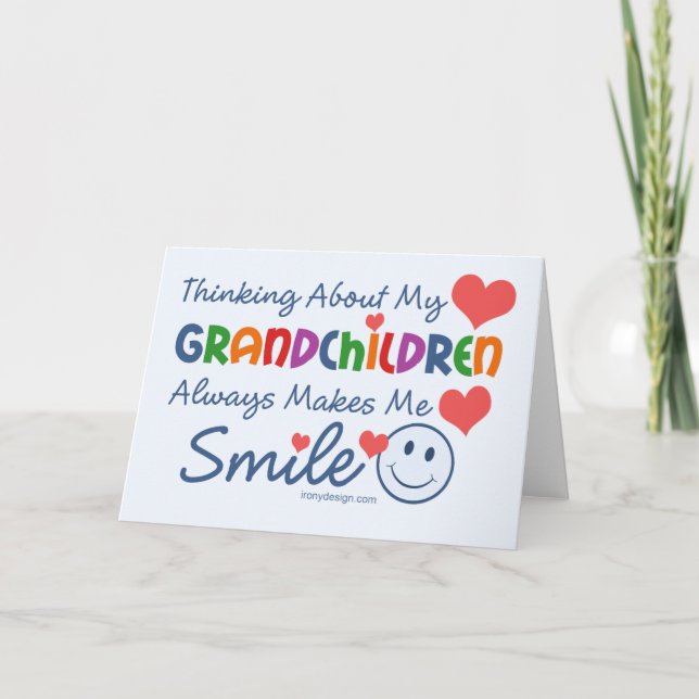 I Liebe meine Enkelkinder Karte (Vorderseite)
