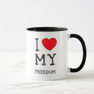 I Liebe meine {Freiheits} Tasse