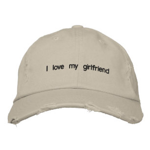 I Liebe meine Freundin Bestickte Kappe