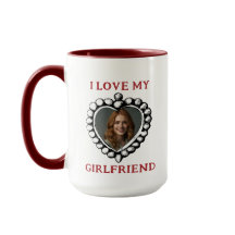 I Liebe meine Freundin Foto Tasse