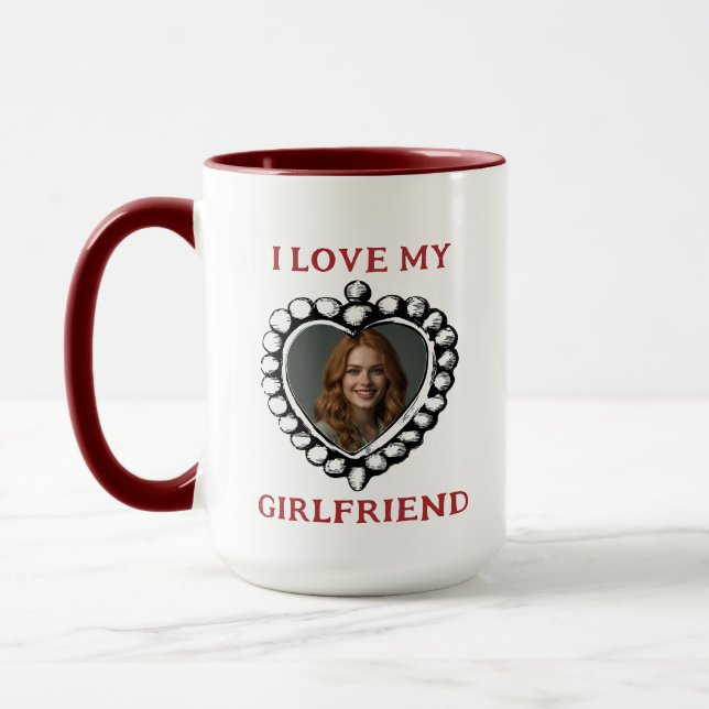 I Liebe meine Freundin Foto Tasse (Links)