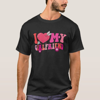 I Liebe Meine Freundin GF Red Heart Liebe Funny Va T-Shirt