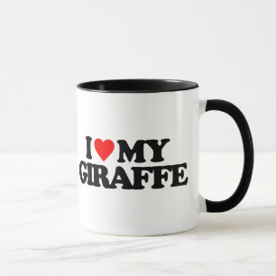 I LIEBE MEINE GIRAFFE TASSE