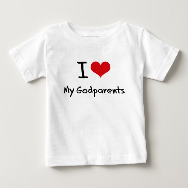 I Liebe meine Godparents Baby T-shirt (Vorderseite)