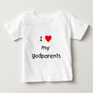 I Liebe meine Godparents Baby T-shirt