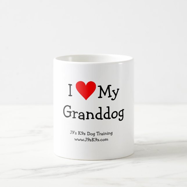 I Liebe meine Granddog Tasse (Mittel)