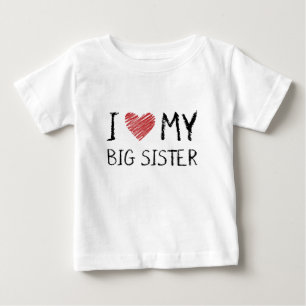 I Liebe meine große Schwester Baby T-shirt