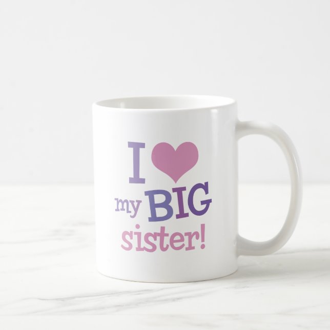 I Liebe meine große Schwester Kaffeetasse (Rechts)