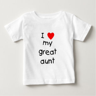 I Liebe meine große Tante Baby T-shirt