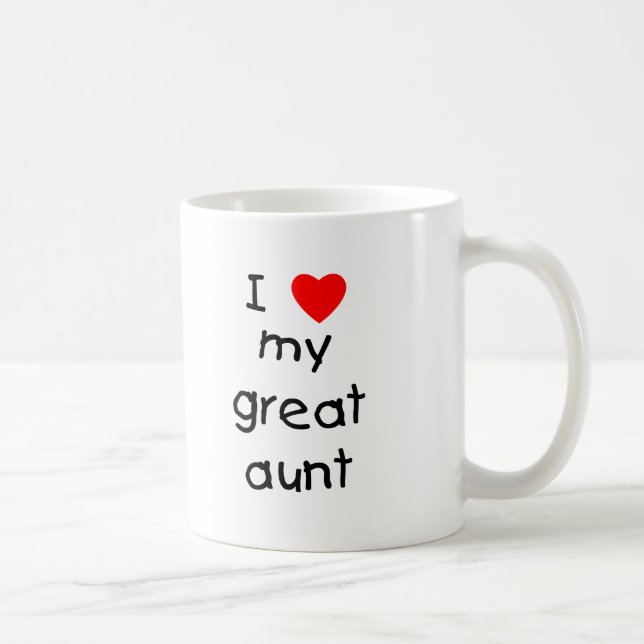 I Liebe meine große Tante Kaffeetasse (Rechts)