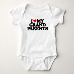 I LIEBE MEINE GROSSELTERN BABY STRAMPLER