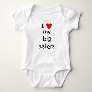 I Liebe meine großen Schwestern Baby Strampler