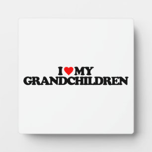 I LIEBE MEINE GROSSKINDER FOTOPLATTE