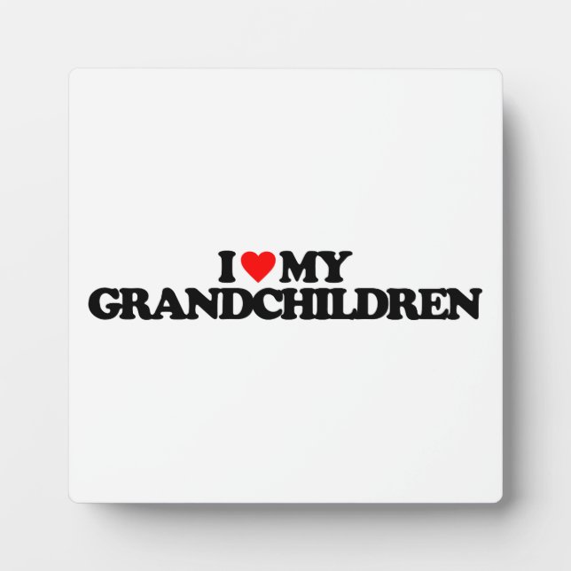 I LIEBE MEINE GROSSKINDER FOTOPLATTE (Vorderseite)