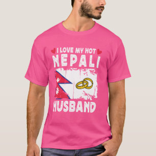 I Liebe Meine heiße nepalesische Ehemännerin Ehefr T-Shirt