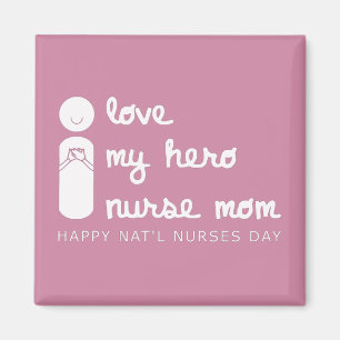 I Liebe meine Held Krankenschwester Mutter Kranken Magnet