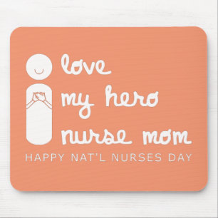 i Liebe meine Heldenschwester Mutter Krankenschwes Mousepad