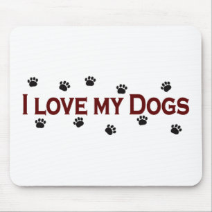 I Liebe meine Hunde Mousepad