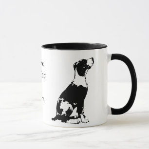 I Liebe meine Hundeschwarzweiss-Kaffee-Tasse Tasse