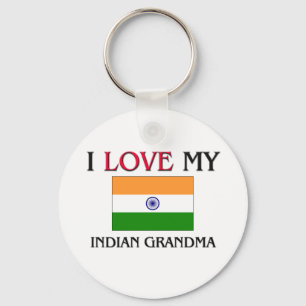 I Liebe meine indische Großmutter Schlüsselanhänger