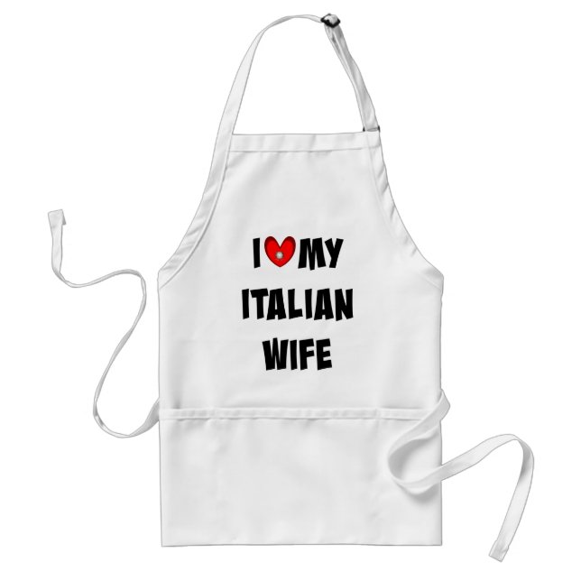 I Liebe Meine italienische Ehefrau Schürze (Vorne)