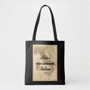 I Liebe meine italienische kundenspezifische Tasche