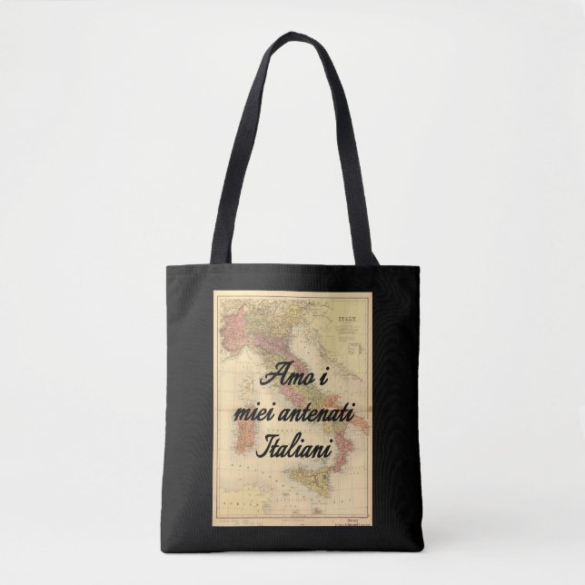 I Liebe meine italienische kundenspezifische Tasche (Vorderseite)