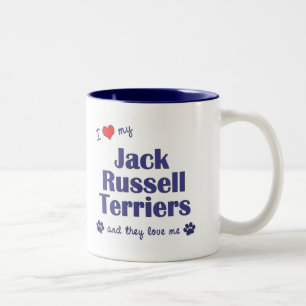 I Liebe meine Jack-Russell-Terrier (mehrfache Zweifarbige Tasse