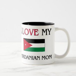 I Liebe meine jordanische Mama Zweifarbige Tasse